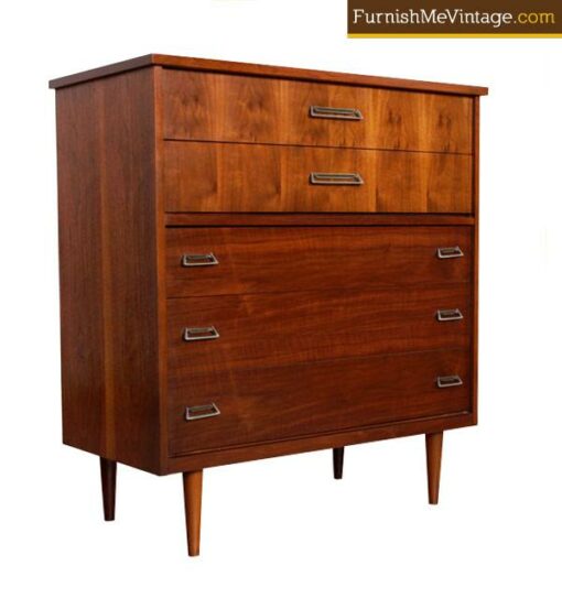 Mid Century Modern Walnut  Chest of Drawers