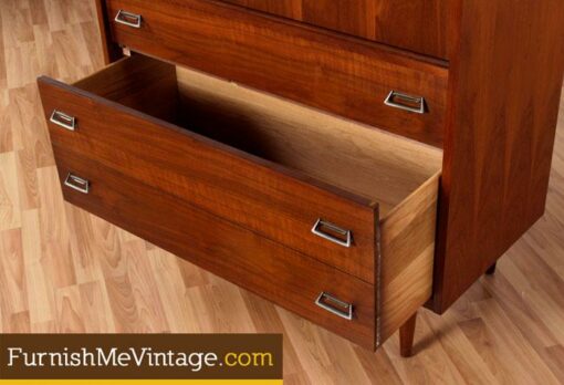 Mid Century Modern Walnut  Chest of Drawers