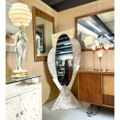 Marquis Collection of Beverly Hills stone floor mirror