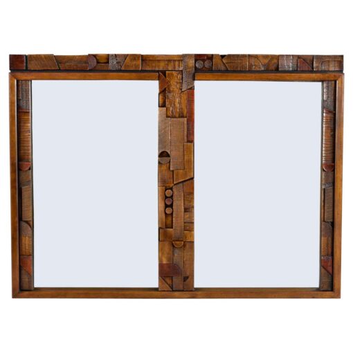 Lane Brutalist wall mirror