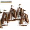 regatta,brutalist metal sailboat,curtis jere,torch cut,paul evans