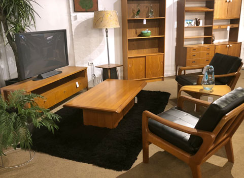 Danish teak bookcase