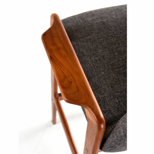 Teak Bar Stool - Scandinavian Modern Highback Design