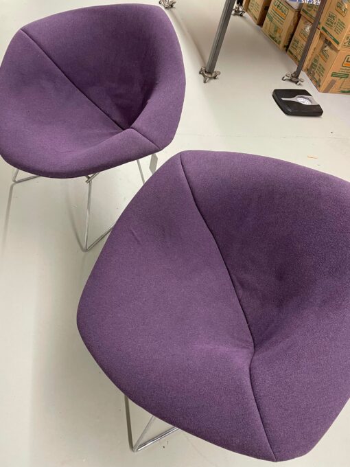 Knoll Bertoia Diamond Chairs purple