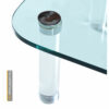 Pace Collection Lucite Coffee Table by Leon Rosen - Glass And Chrome