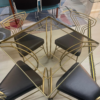 Salterini style Art Deco vintage outdoor dining set