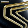 Deco Modern Patio Dinette - Salterini Style Gilt Metal & Glass