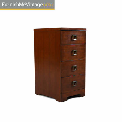 Mahogany Showers Brothers Chest of Drawers Nightstands - Art Deco Modern