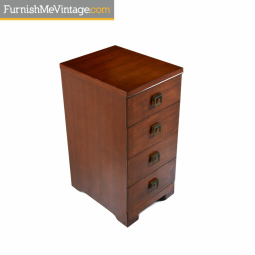 Mahogany Showers Brothers Chest of Drawers Nightstands - Art Deco Modern