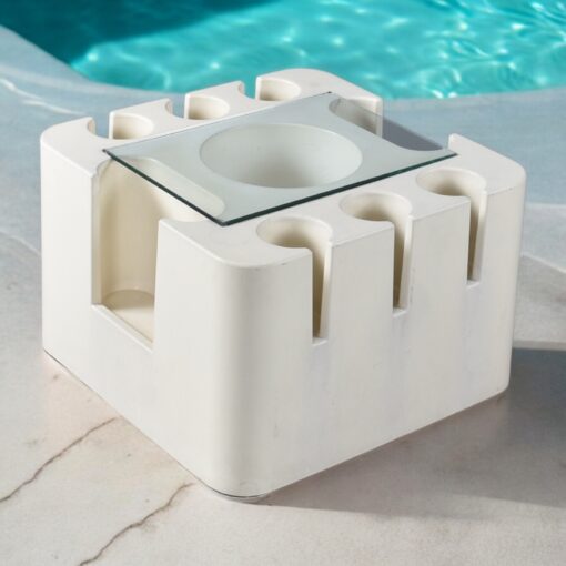 Sergio Mazza Itailan Bacco bar cart by Artemide Milan