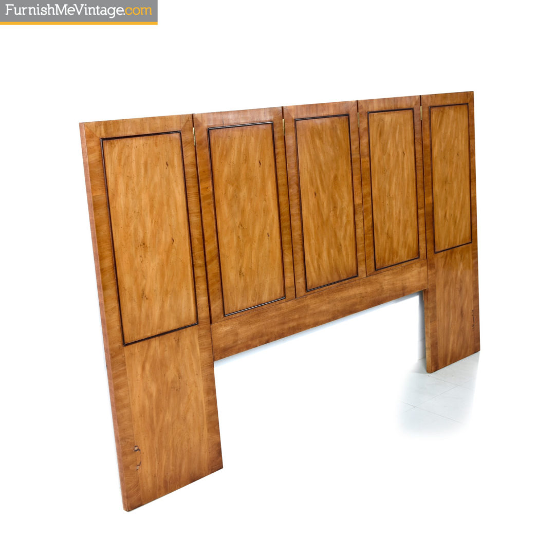 Drexel Heritage Avenues Asian Modern Pecan King Bed Headboard