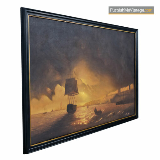 large oceanscape spanish painting