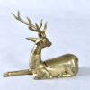 Brass deer planter