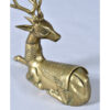 Brass deer planter sculpture