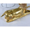 Sarreid brass deer figurine