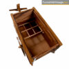 hand crafted bar serving cart