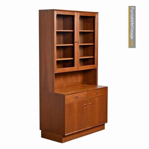 danish teak china hutch