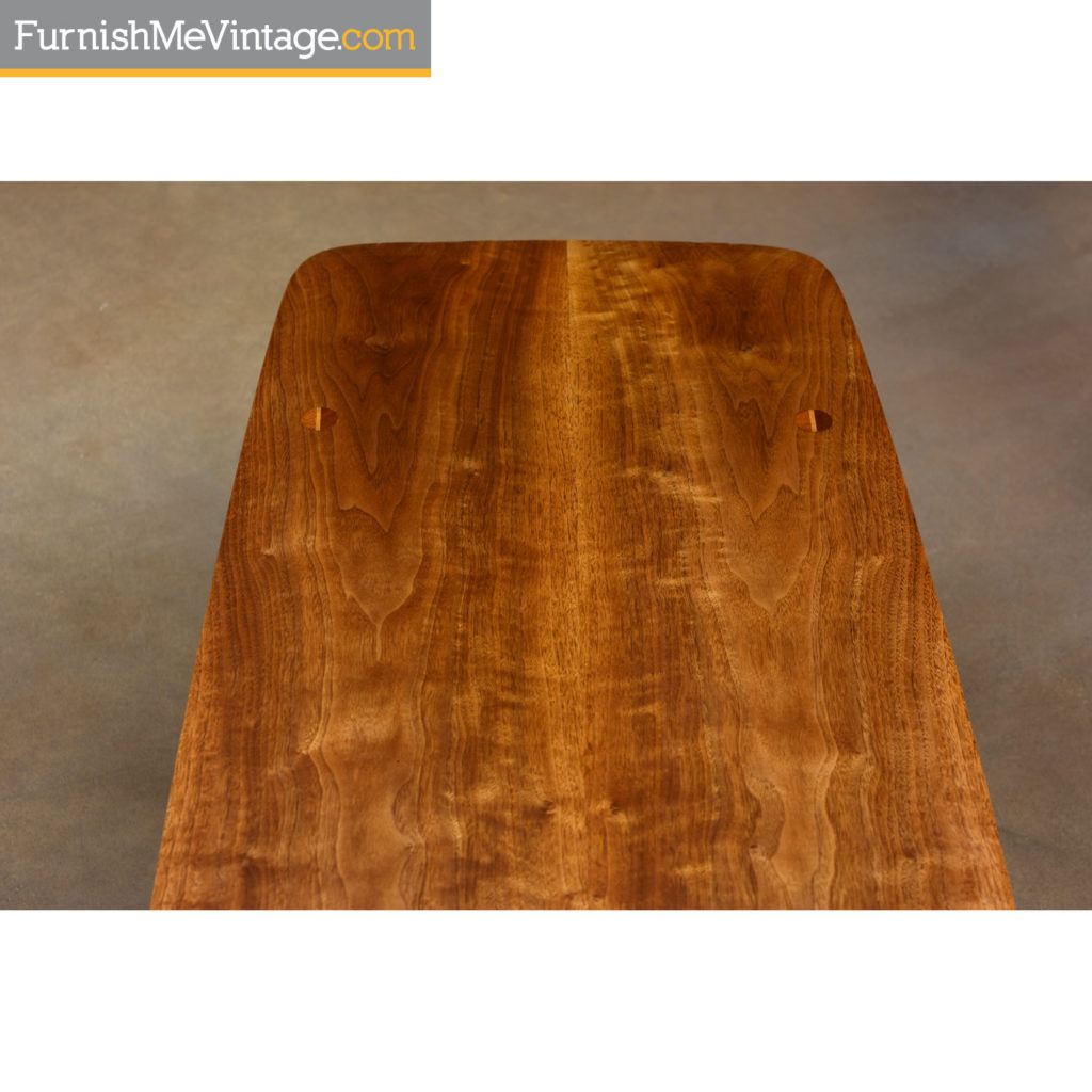 Mid-Century Modern Lane Accent Tiered Restored Walnut Coffee Table