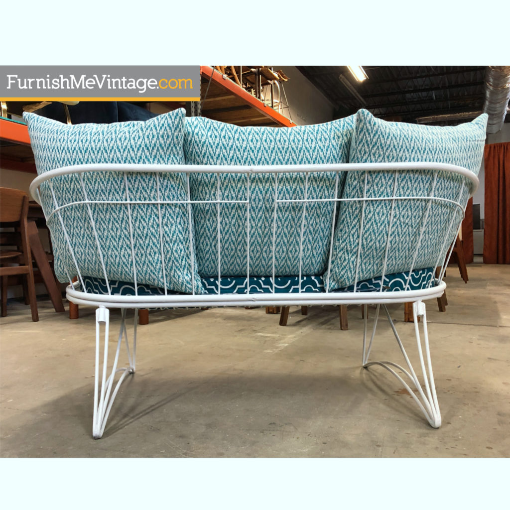 Restored Homecrest MidCentury Modern Outdoor Patio Loveseat