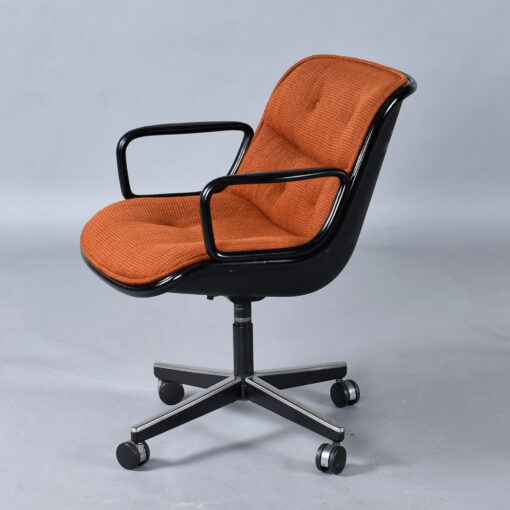 Orange Knoll Executive Chairs designed by Charles Pollock