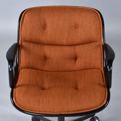 Orange Knoll Executive Chairs designed by Charles Pollock