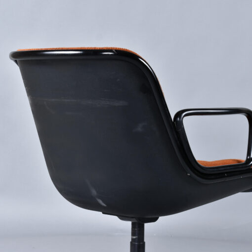 Orange Knoll Executive Chairs designed by Charles Pollock