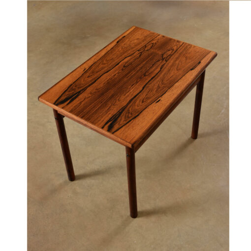 Professionally refinished vintage Danish rosewood side table