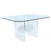 diamond center prism lucite table