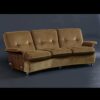 G-Plan velvet and rosewood sofa