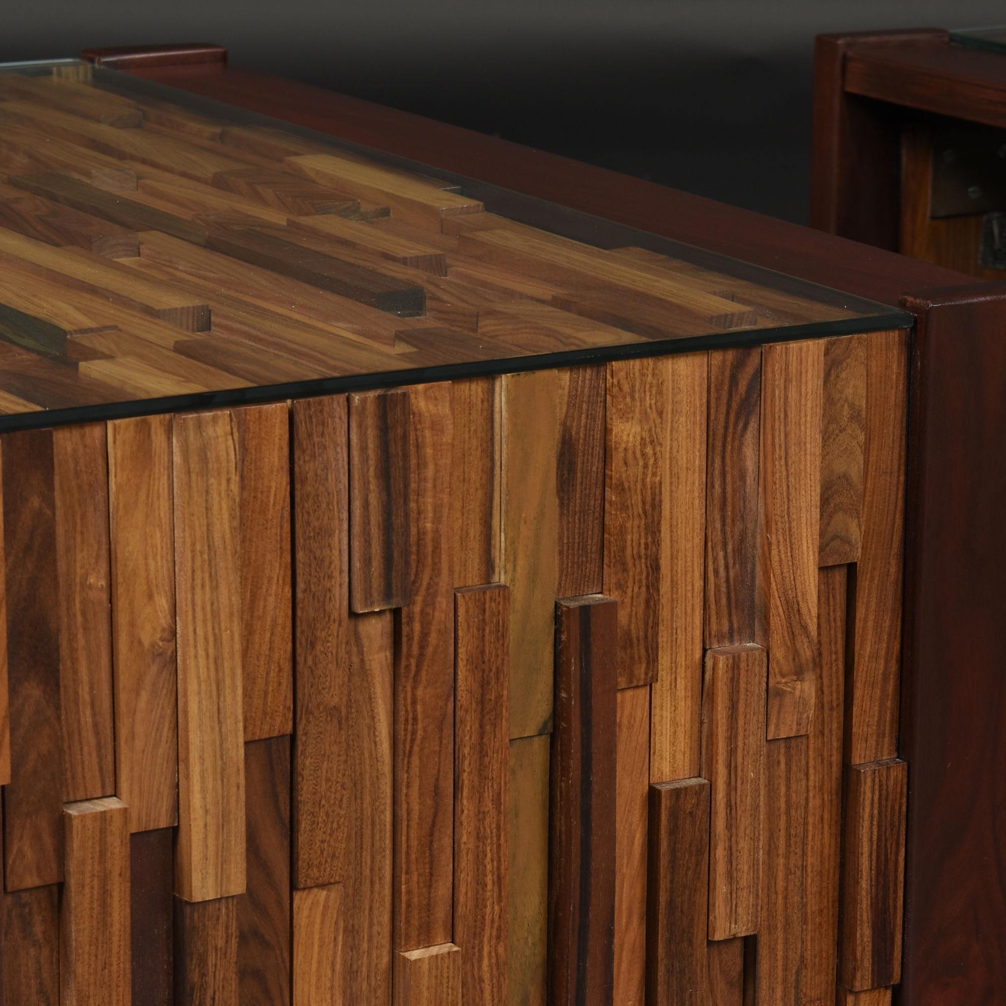 Percival Lafer Brazlian Modern rosewood end tables