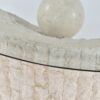 stone orb 1980s coffee table