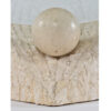tessellated stone ball coffee table