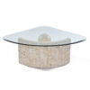 tessellated stone cocktail table