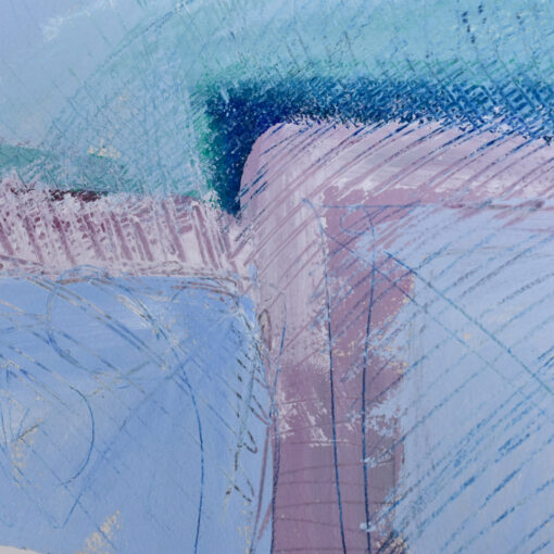 Detail on oil pastel drawing