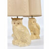 Antique white owl lamps