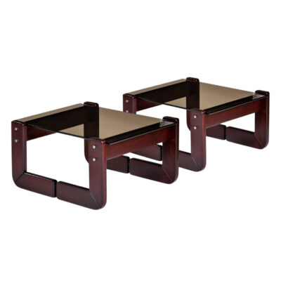 Percival Lafer Brazilian Modern rosewood side tables