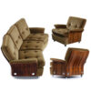 Vintage 1970s G-Plan rosewood sofa and armchairs