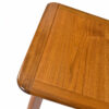 Solid teak Danish Modern square coffee table