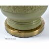 Plasto chalkware lamp on brass base