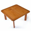solid teak Danish square coffee table