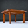 Refinished Danish Modern solid teak coffee table