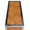 Refinished burl wood top surface on Pace Collection credenza
