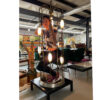 Lightolier birdcage raindrop waterfall floor lamp