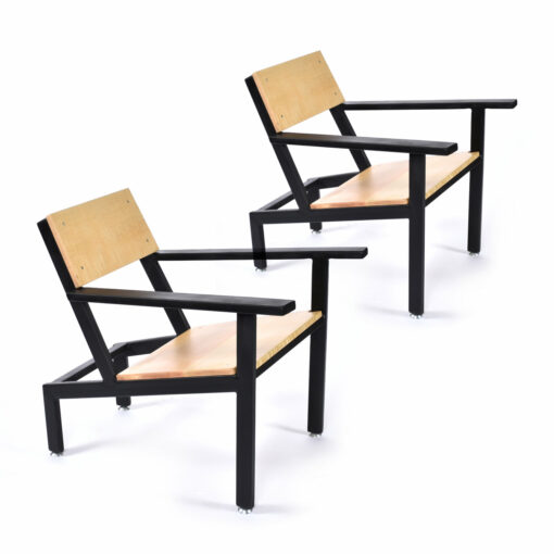 Pair of Moderondack steel chairs