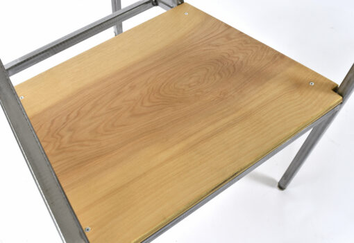 curly maple seat on the Moderondack chair by John Hoverson