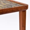 Marks on edge of Danish teak tile top side table