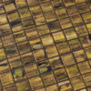 Scandinavian mosaic tiles on teak side table