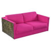 Sculpted resin Brutalist loveseat sofa by Adrian Pearsall