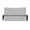 Gray tweed Milo Baughman chair