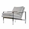 Baughman for Thayer Coggin flat bar chrome chair